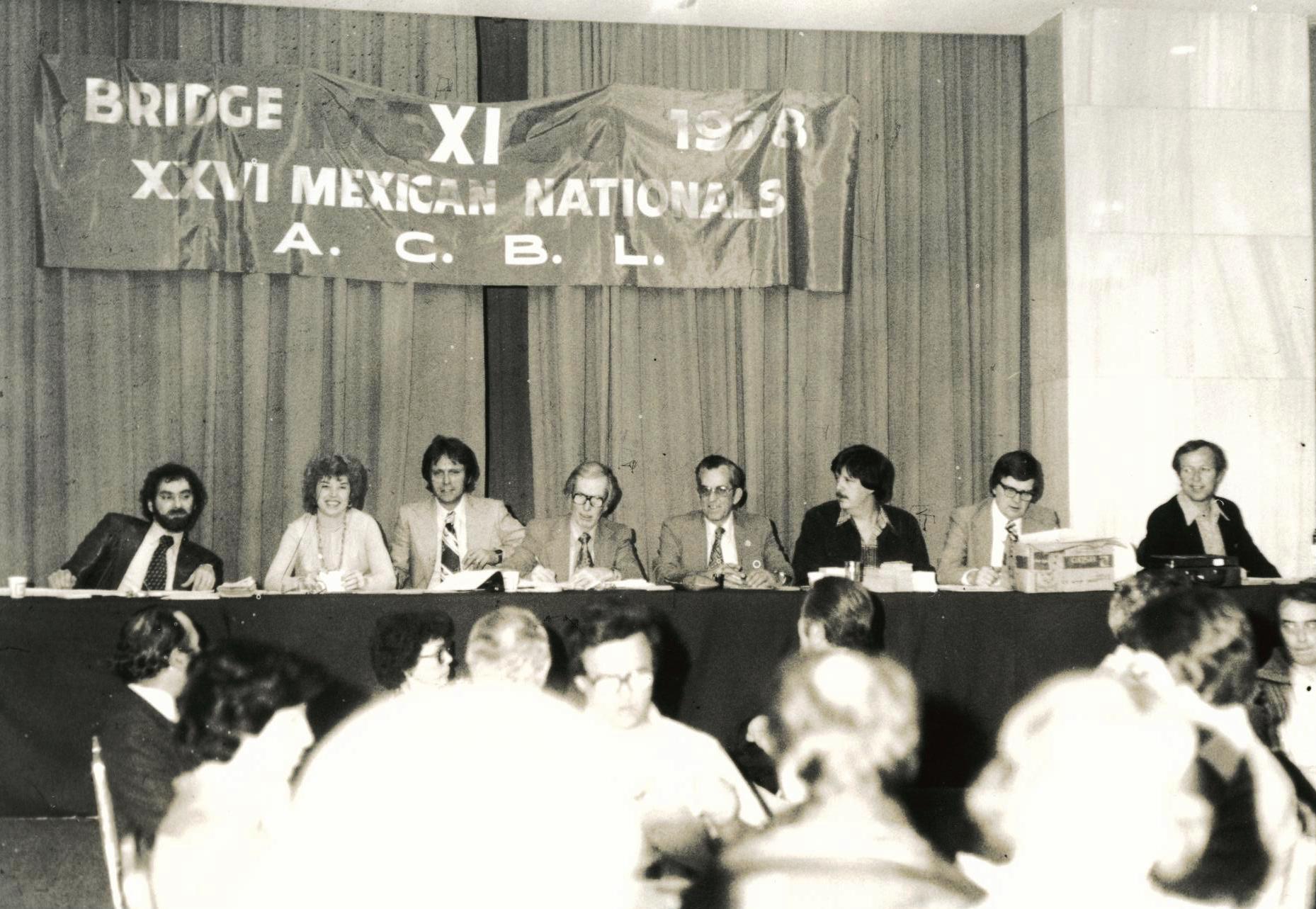 L to r: Gary Blaiss, Julie Greenberg, Guillermo Poplawsky, Phil Merry, Ralph Kaufman, Tom Whitesides, Bill Adams and Harry Clark